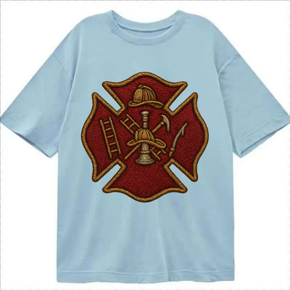 Maltese Cross  - Classic T-shirt - Light Blue