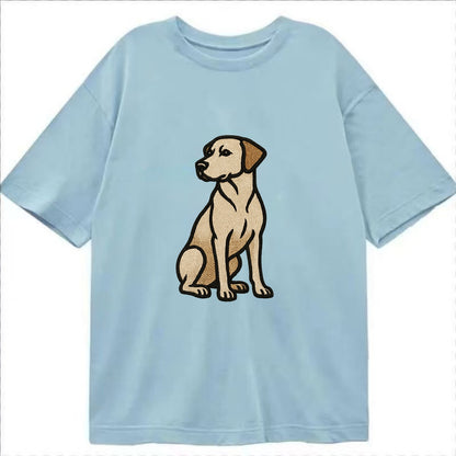 Rhodesian Ridgeback - Red wheaten sittin Classic T-shirt - Light Blue