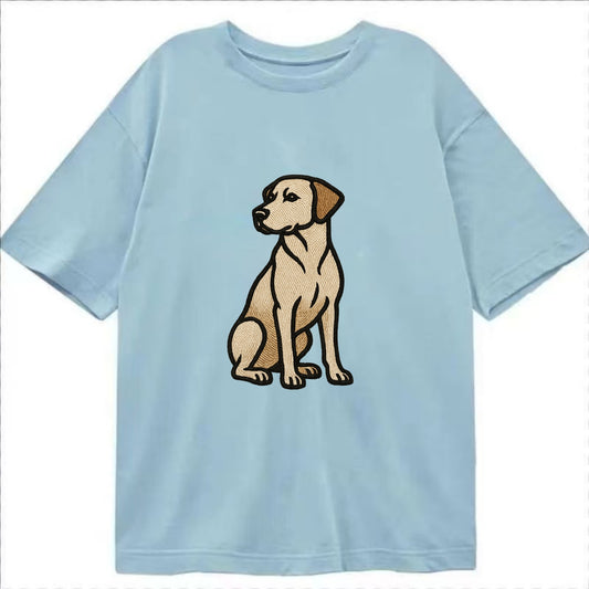 Rhodesian Ridgeback - Red wheaten sittin Classic T-shirt - Light Blue