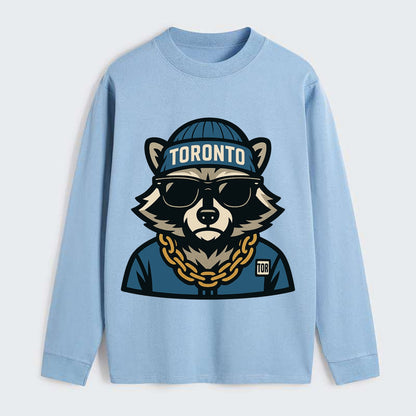 Toronto Raccoon - Classic Long Sleeve Shirt - Light Blue