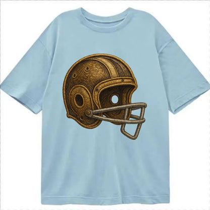 Football Helmet  - Classic T-shirt - Light Blue