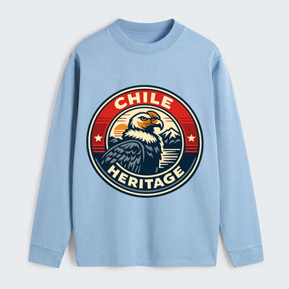 Andean Spirit Emblem - Classic Long Sleeve Shirt - Light Blue