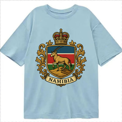 Namibia Heritage Badge  - Classic T-shirt - Light Blue