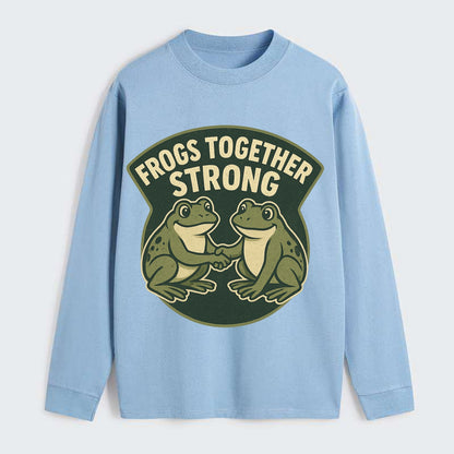 Frogs Together Strong 3 - Classic Long Sleeve Shirt - Light Blue