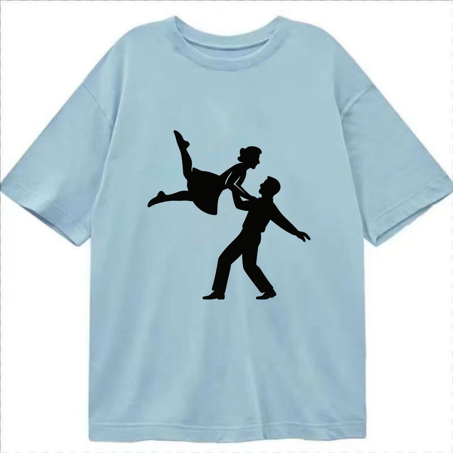 Swing dancers aerial lift - Classic T-shirt - Light Blue