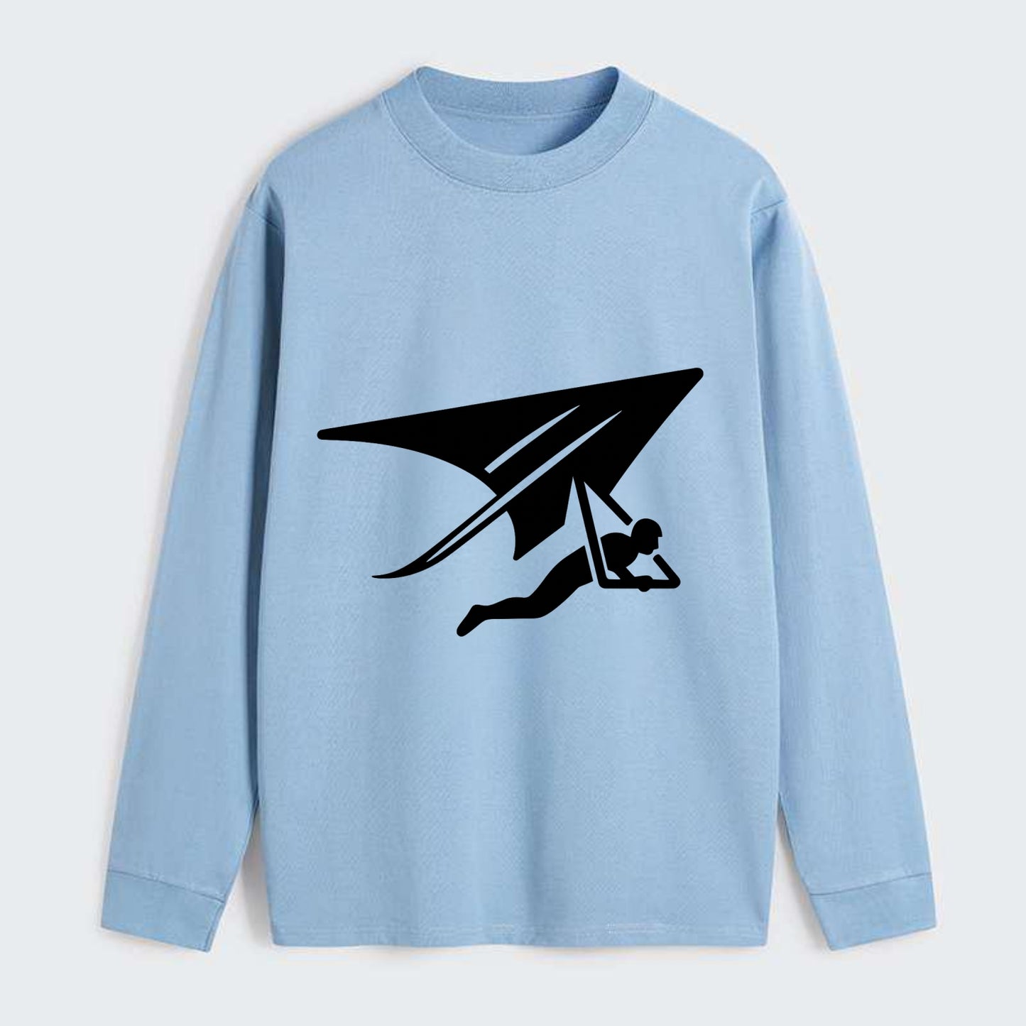 Hang glider soaring - Classic Long Sleeve Shirt - Light Blue