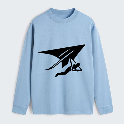 Hang glider soaring - Classic Long Sleeve Shirt - Light Blue