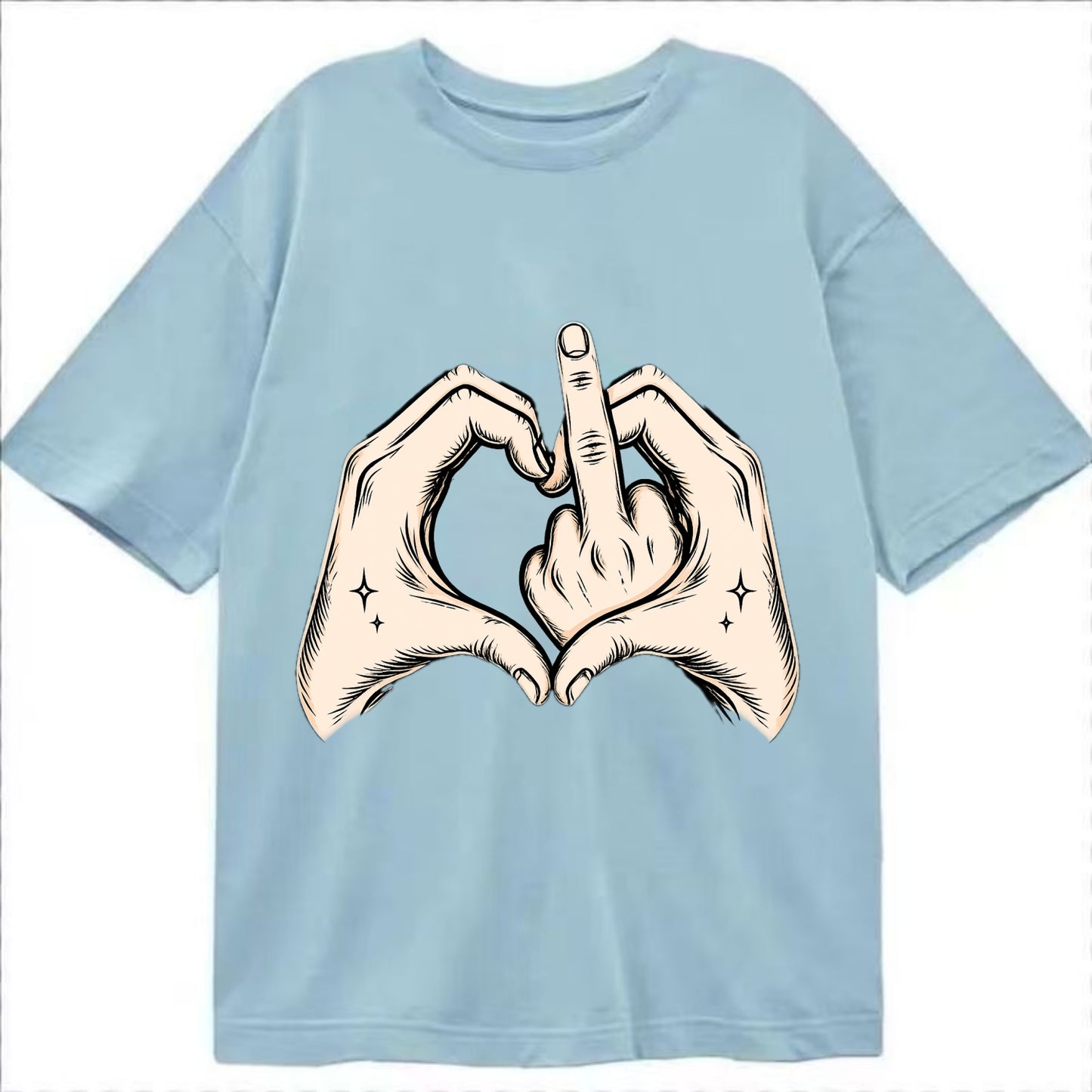 Love You Symbol - Classic T-shirt - Light Blue
