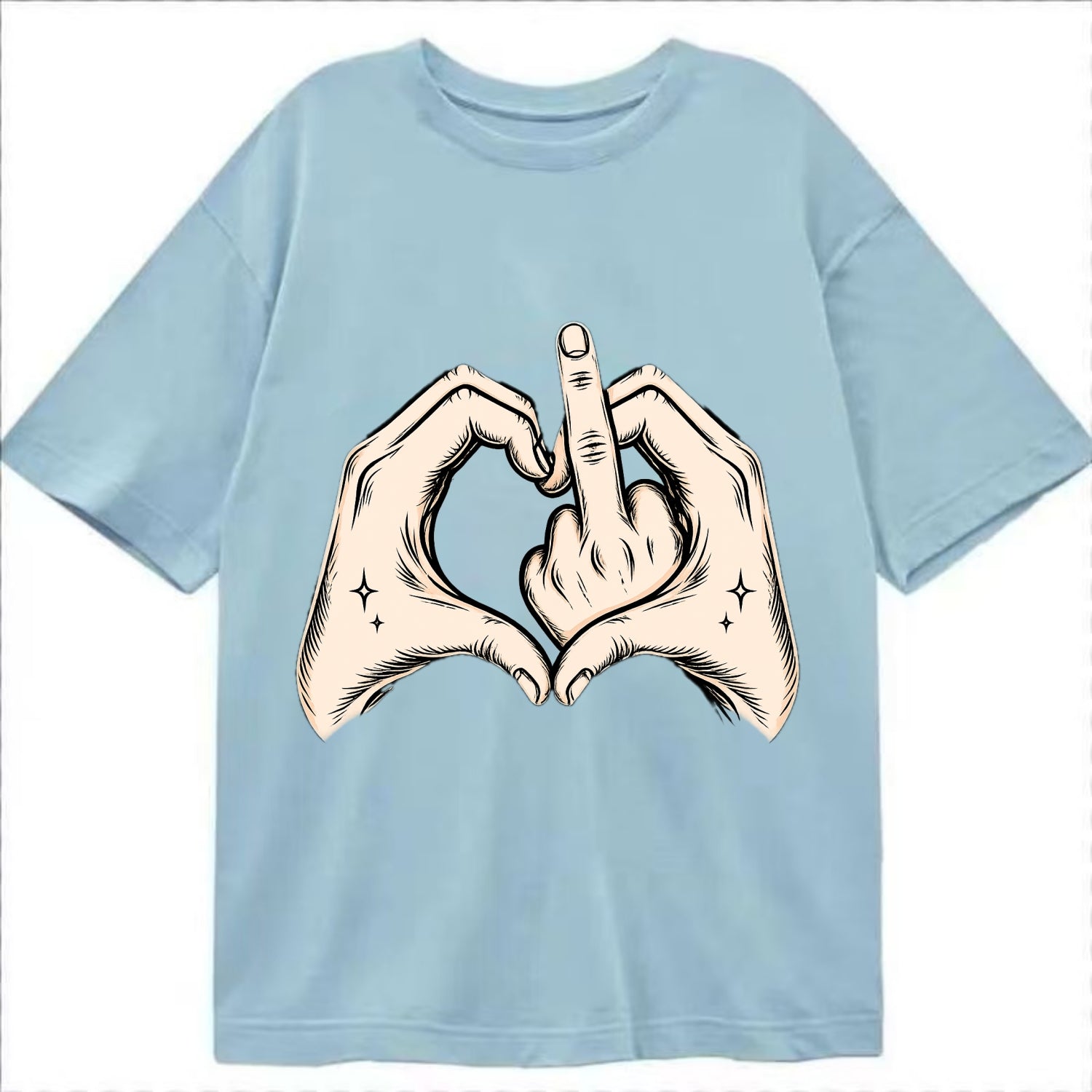 Love You Symbol - Classic T-shirt - Light Blue