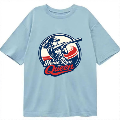 Feminine Power at Bat - Classic T-shirt - Light Blue
