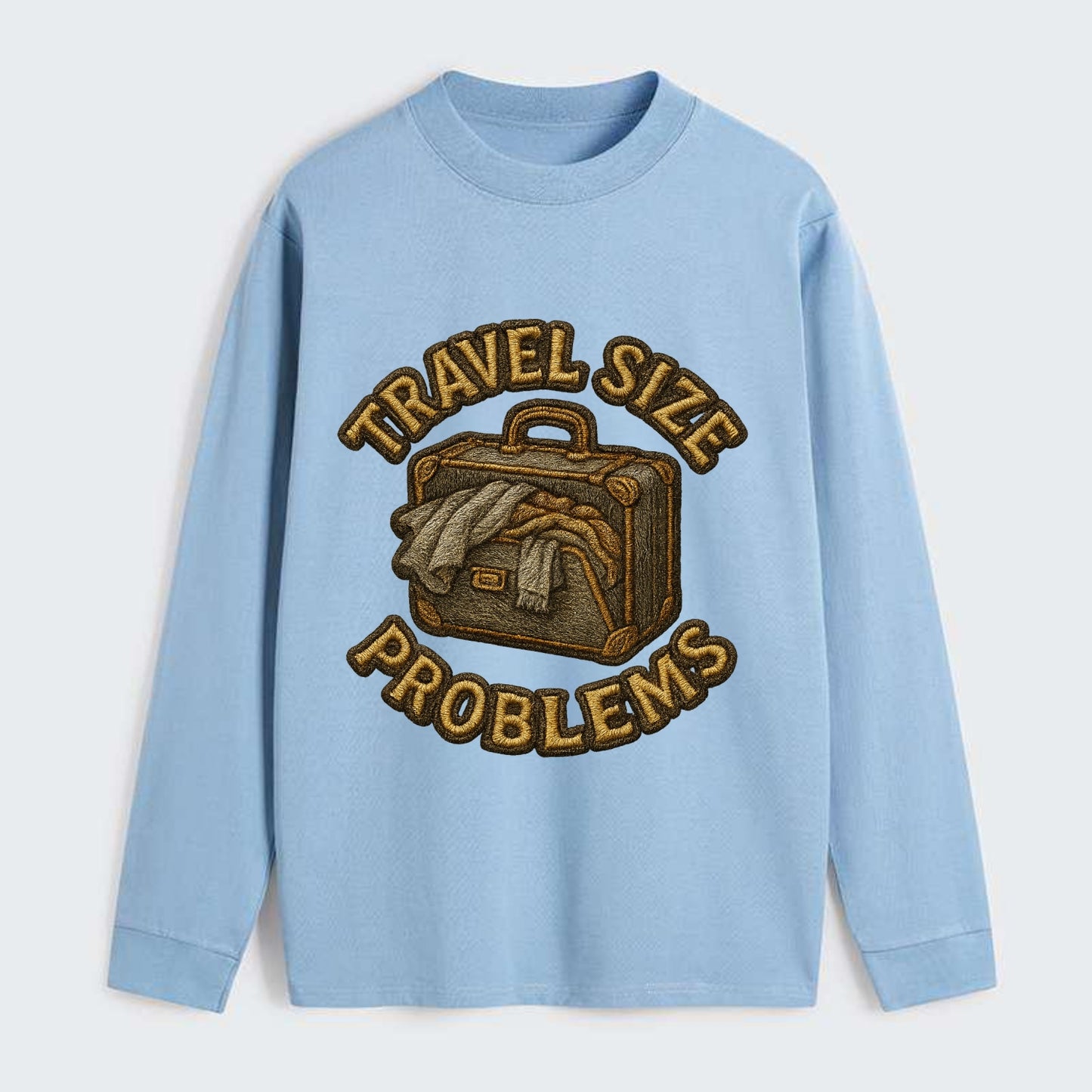 Travel Size Problems  - Classic Long Sleeve Shirt - Light Blue