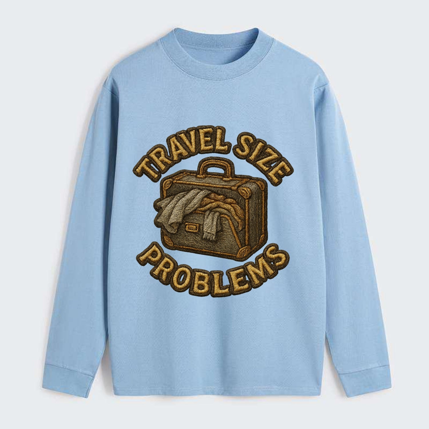 Travel Size Problems  - Classic Long Sleeve Shirt - Light Blue