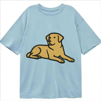 Labrador Retriever - Yellow lab relaxed Classic T-shirt - Light Blue