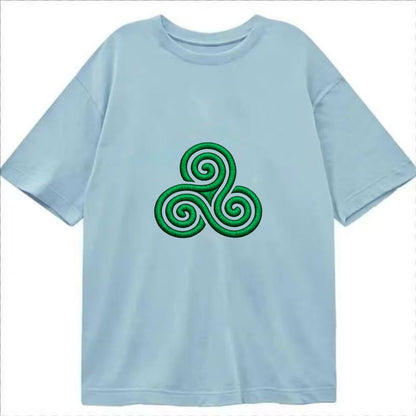 Triple Spiral - Classic T-shirt - Light Blue