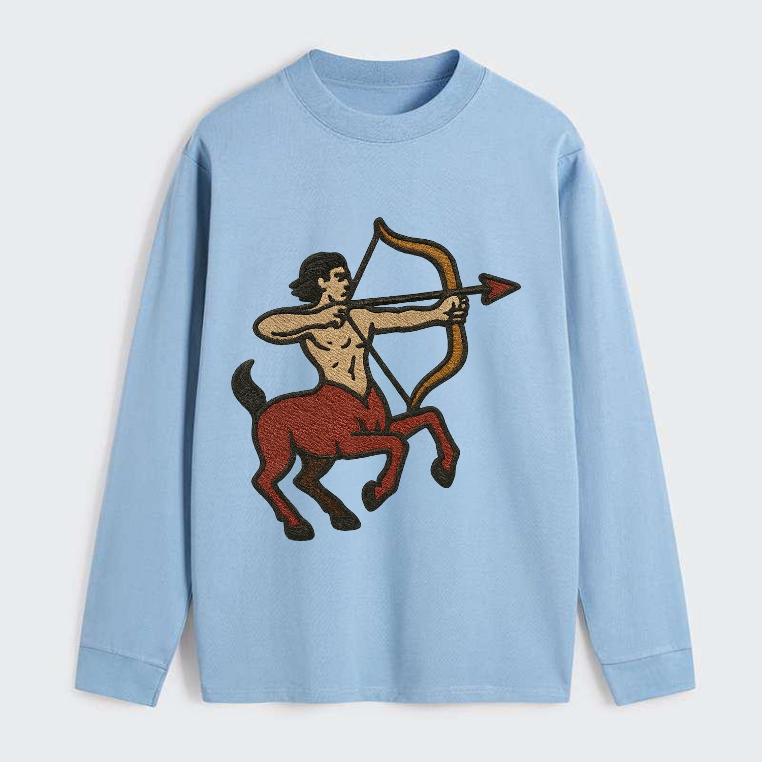 Sagittarius Arrow  - Classic Long Sleeve Shirt - Light Blue