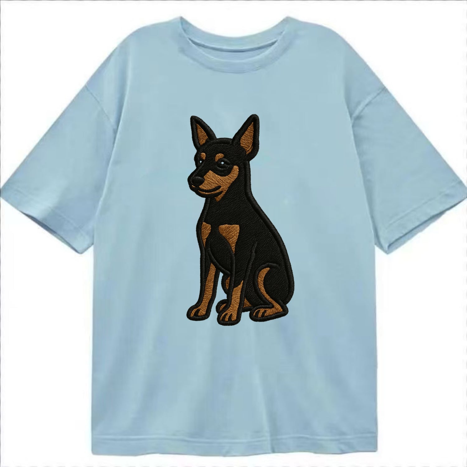 Miniature Pinscher - Black and tan sitti Classic T-shirt - Light Blue