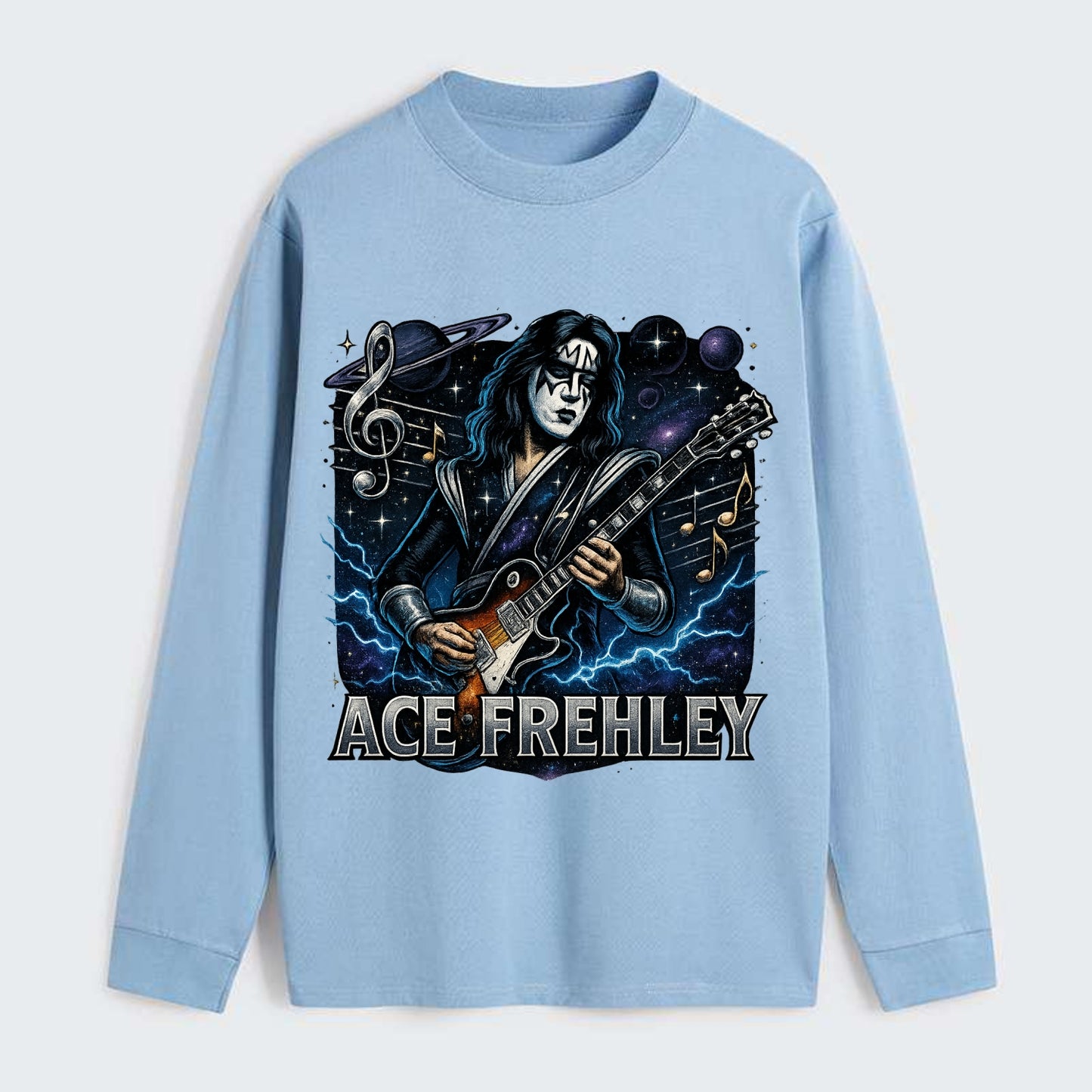 Ace Musical Cosmos - Classic Long Sleeve Shirt - Light Blue