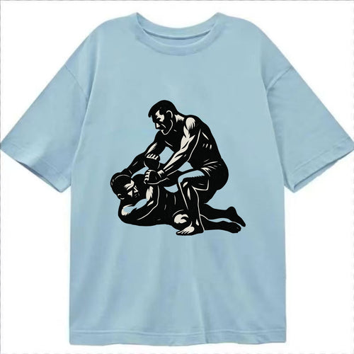 MMA fighter in ground submission hold - Classic T-shirt