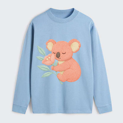 Coral Koala - Classic Long Sleeve Shirt - Light Blue