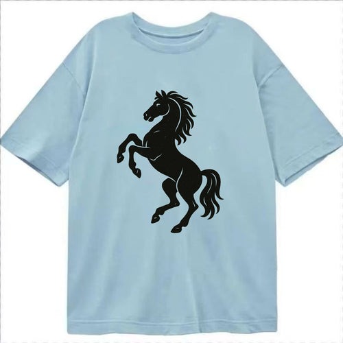 Stallion rearing on hind legs - Classic T-shirt