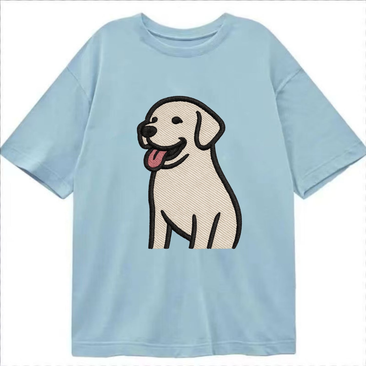 Labrador - Happy panting expression - Cl Classic T-shirt - Light Blue