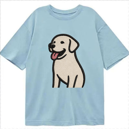Labrador - Happy panting expression - Cl Classic T-shirt - Light Blue