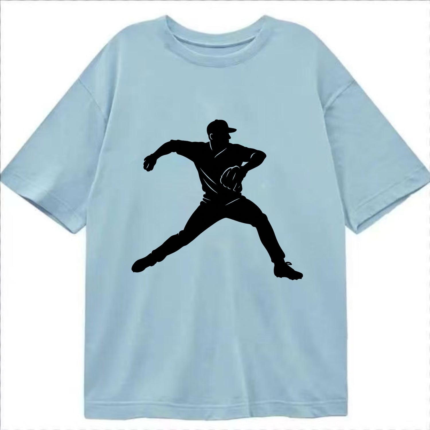 Baseball pitcher wind-up motion - Classic T-shirt - Light Blue