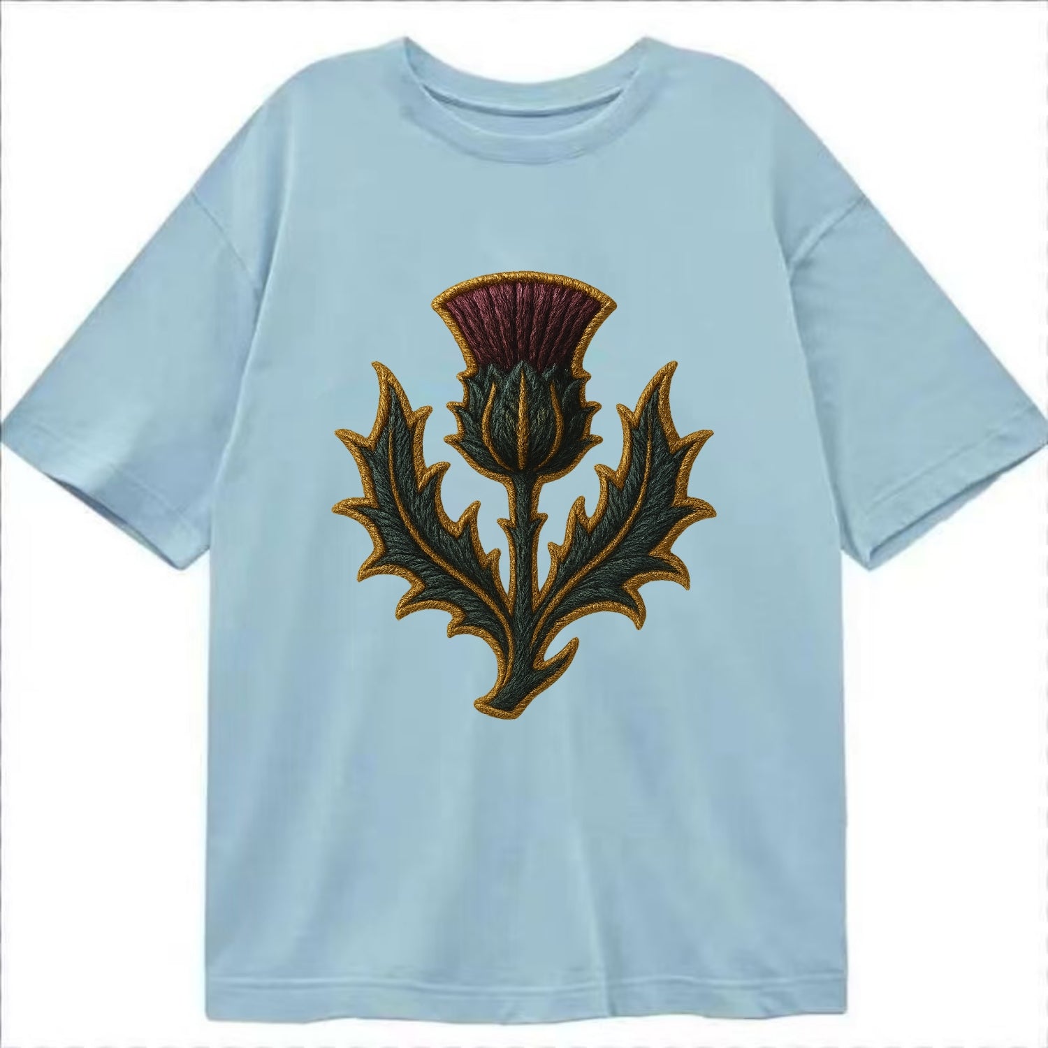 Scottish Thistle  - Classic T-shirt - Light Blue