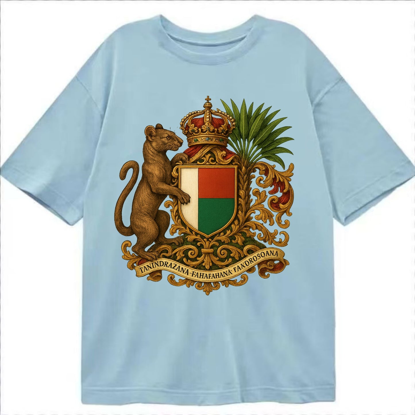 Madagascar Fossa Hunter  - Classic T-shirt - Light Blue