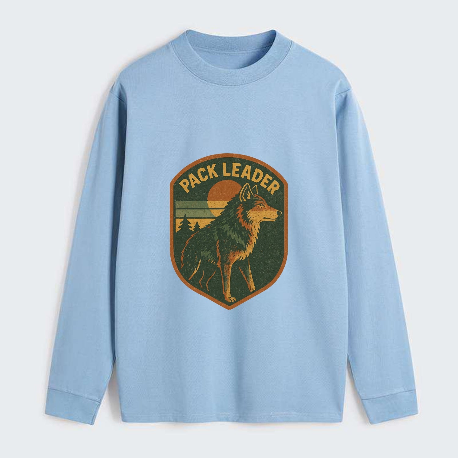 Pack Leader  - Classic Long Sleeve Shirt - Light Blue