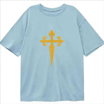 Order Of Santiago Cross - Classic T-shirt - Light Blue