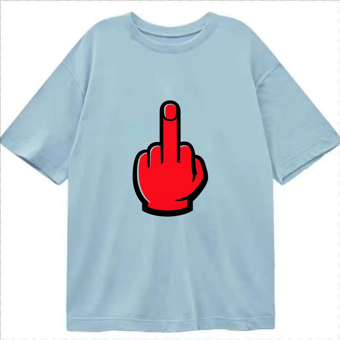 Bold Defiance Icon - Classic T-shirt - Light Blue
