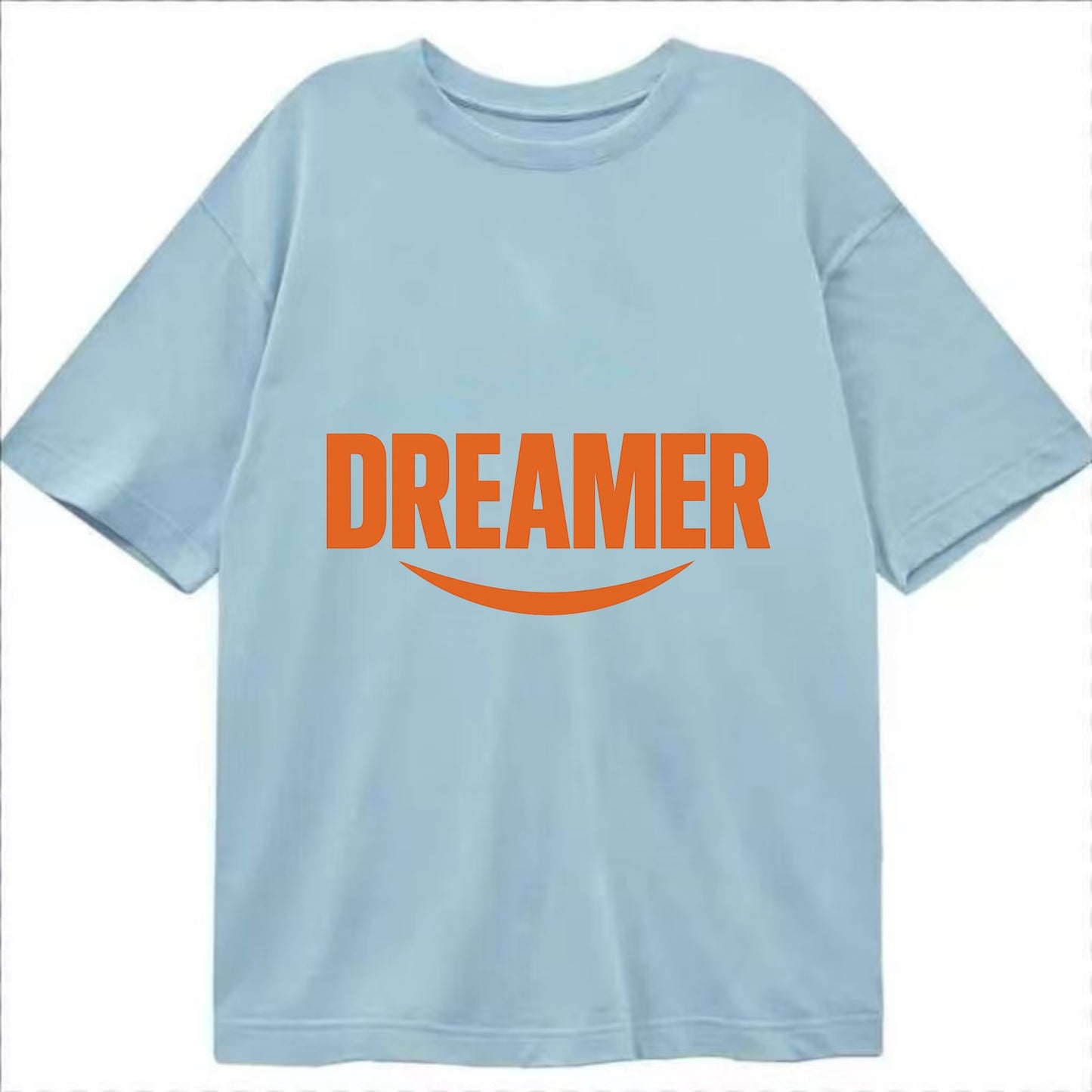 Bold typography design - "DREAMER" - imagination, seeing possibilities - Classic T-shirt - Light Blue