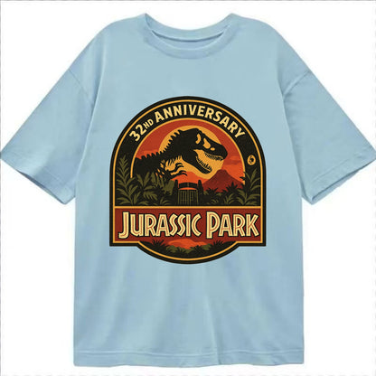 Jurassic Park 32nd Anniversary - Classic T-shirt - Light Blue