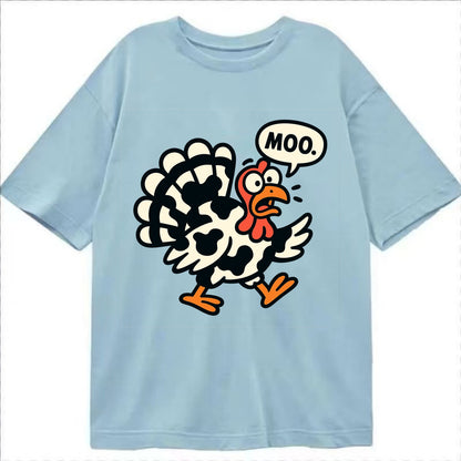 Mooing Turkey - Classic T-shirt - Light Blue