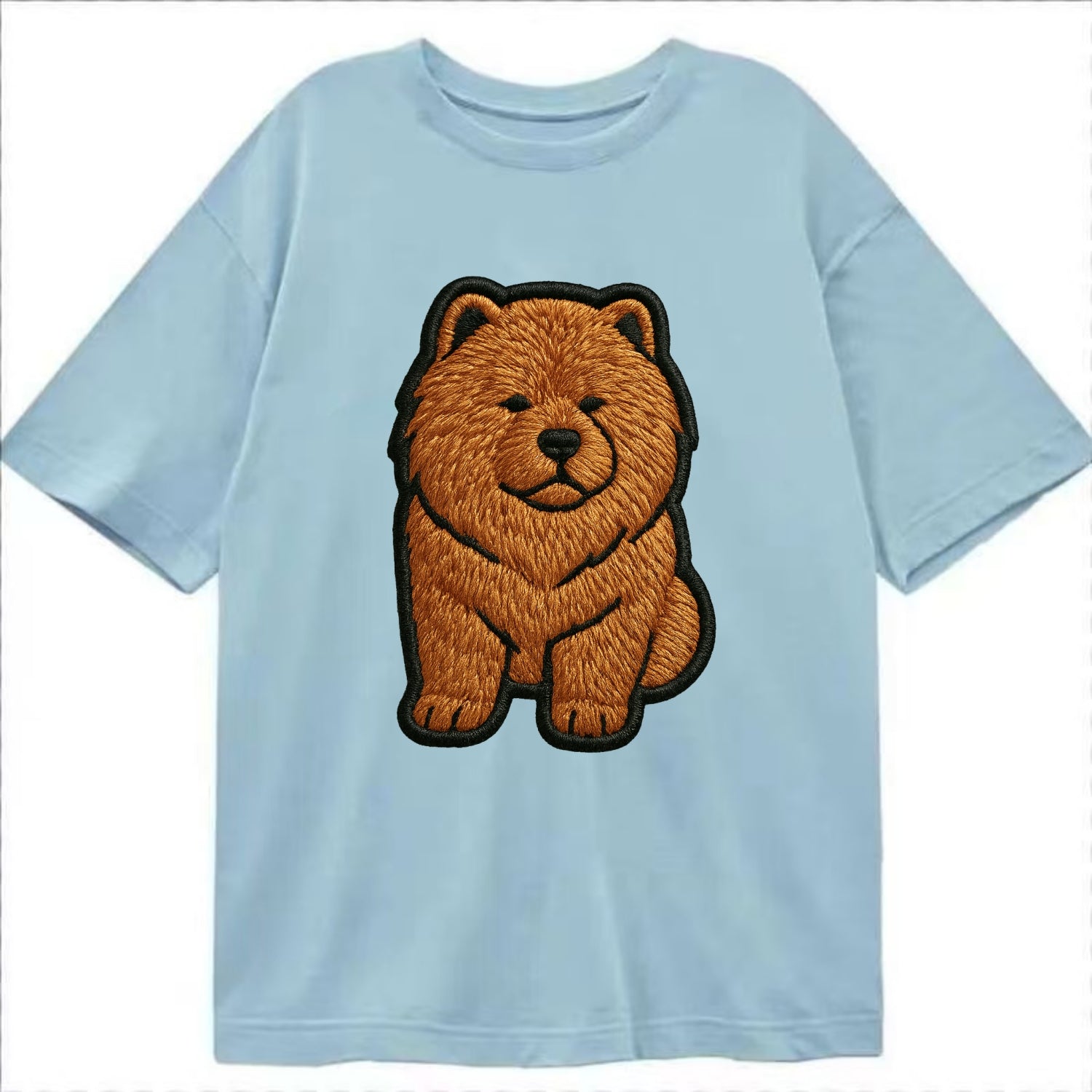 Chow Chow - Trendy lion-mane design with - Classic T-shirt - Light Blue
