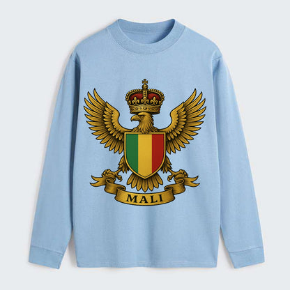Mali Royal Logo  - Classic Long Sleeve Shirt - Light Blue