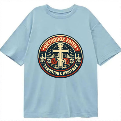 Faithful Heritage Emblem - Classic T-shirt - Light Blue