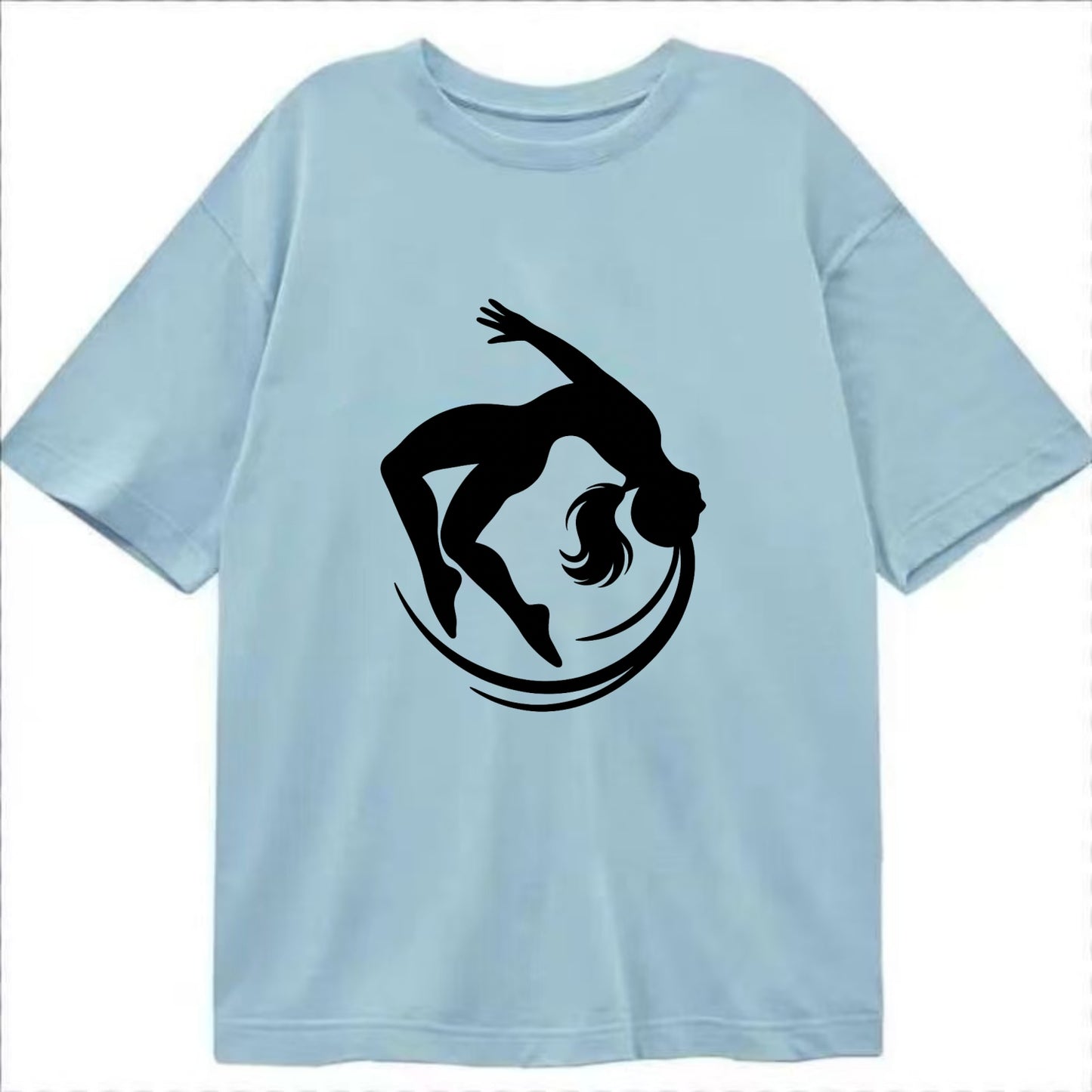 Gymnast mid-backflip rotation - Classic T-shirt - Light Blue