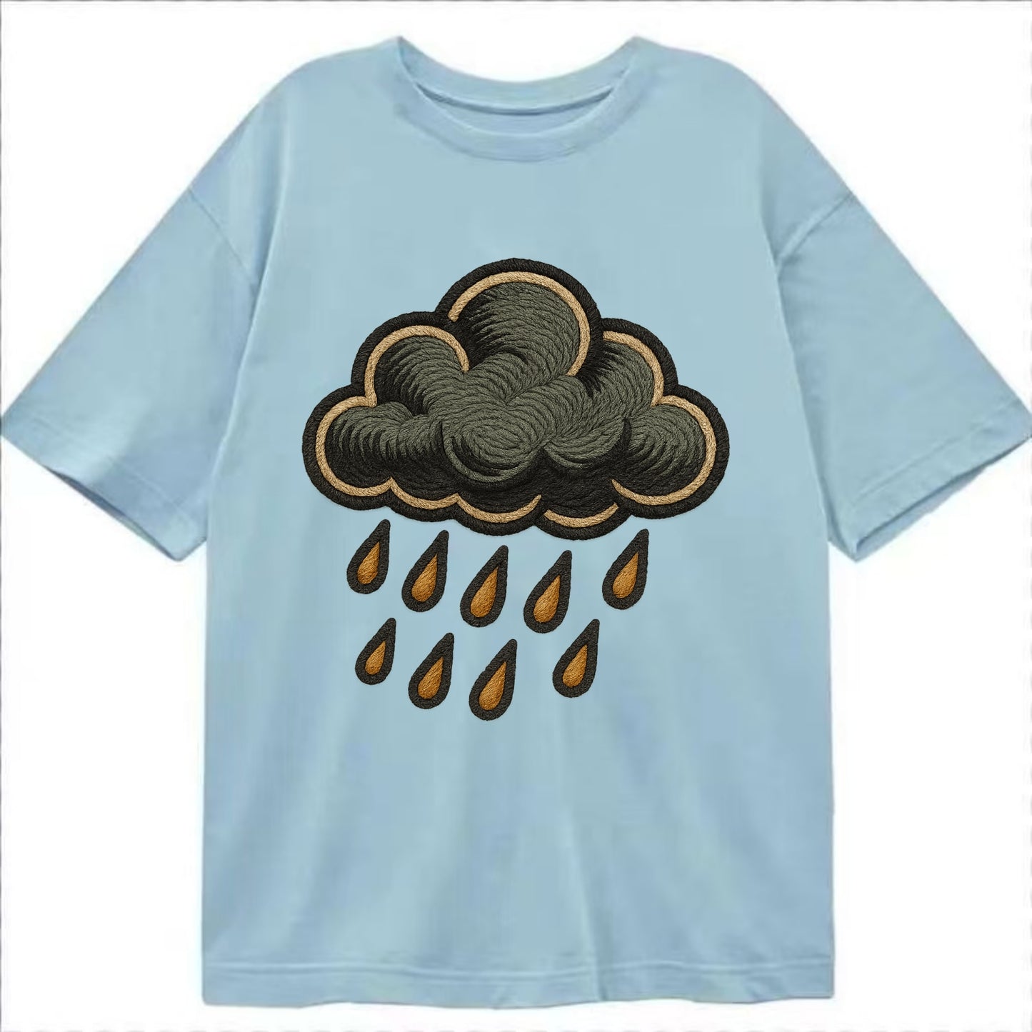 Rain Cloud  - Classic T-shirt - Light Blue