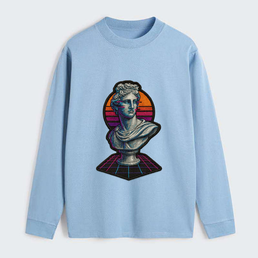 Greek Statue - Classic Long Sleeve Shirt - Light Blue