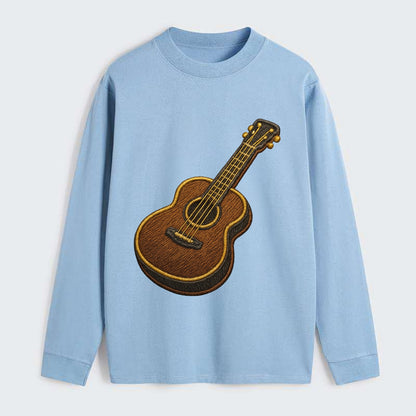 Vintage Guitar  - Classic Long Sleeve Shirt - Light Blue