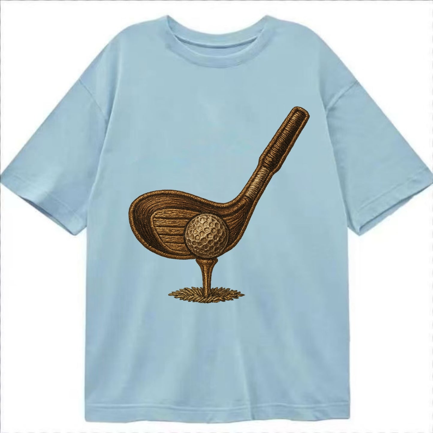 Golf Club and Ball  - Classic T-shirt - Light Blue