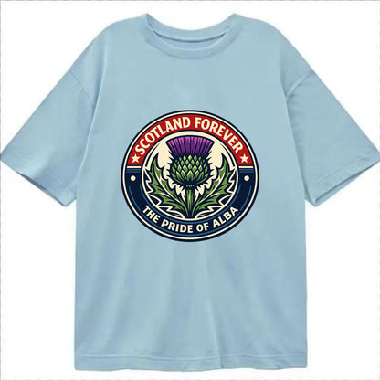 Highland Heritage Emblem - Classic T-shirt - Light Blue