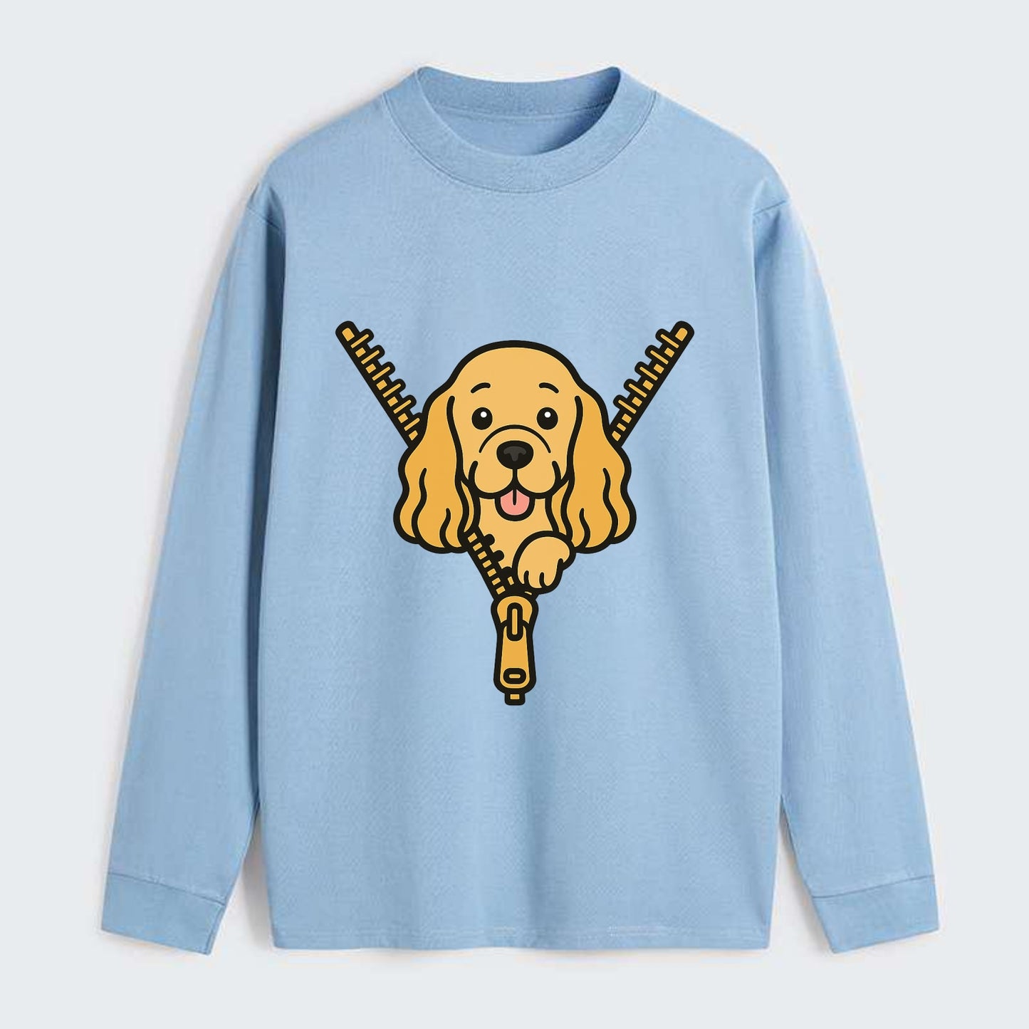 Cocker Spaniel - Classic Long Sleeve Shirt - Light Blue
