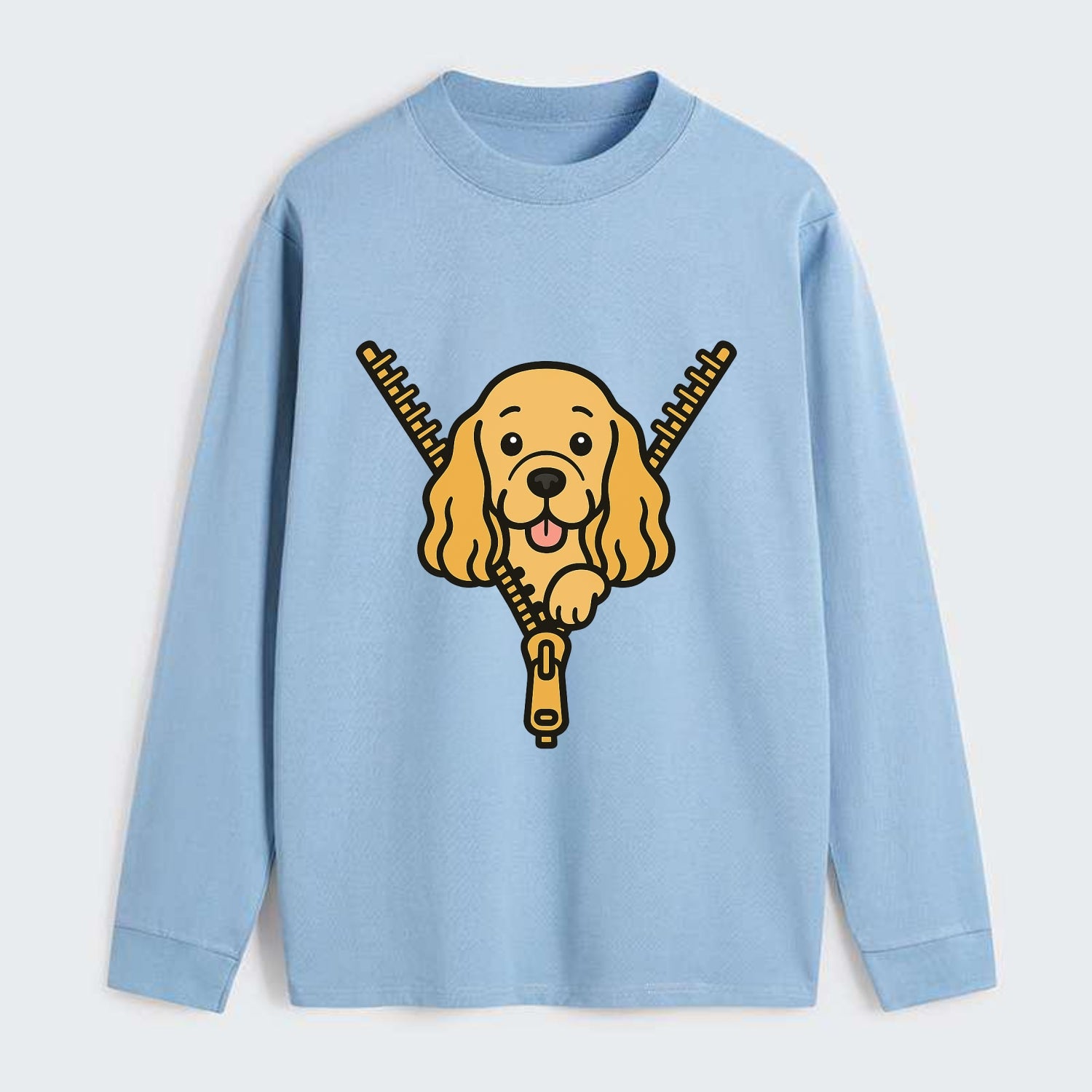 Cocker Spaniel - Classic Long Sleeve Shirt - Light Blue