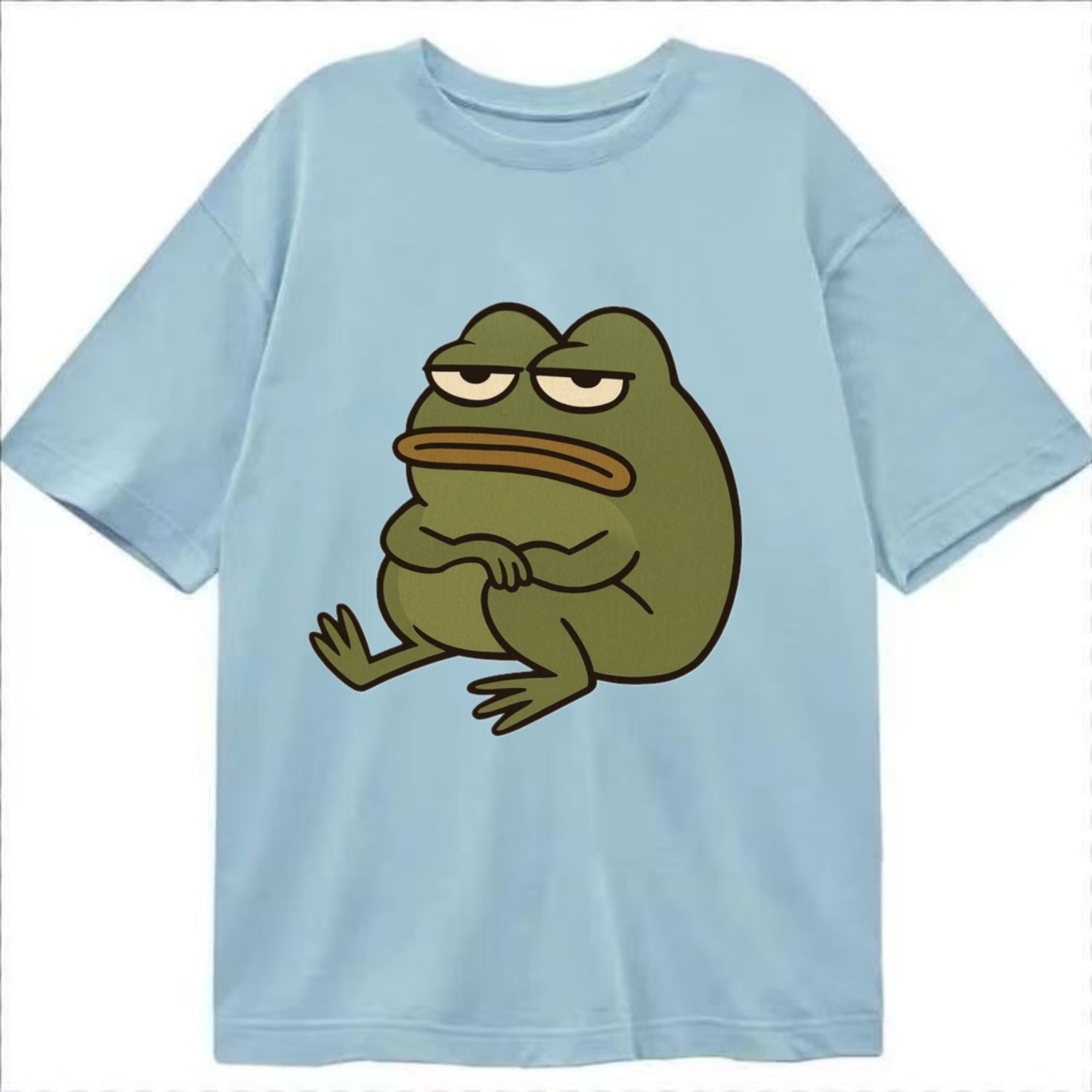 The Frog Judges Silently - Classic T-shirt - Light Blue