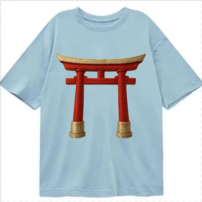 Japanese Torii Gate  - Classic T-shirt - Light Blue