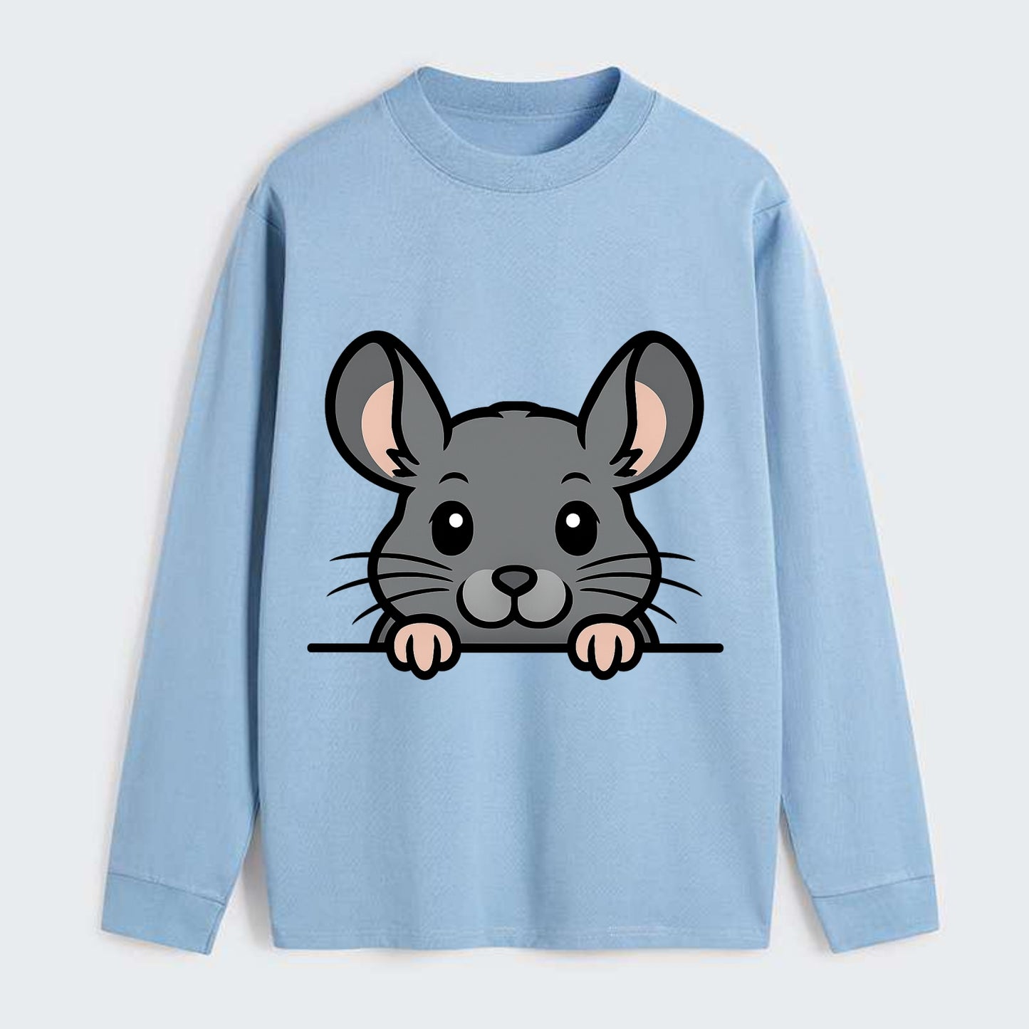 Chinchilla  - Classic Long Sleeve Shirt - Light Blue