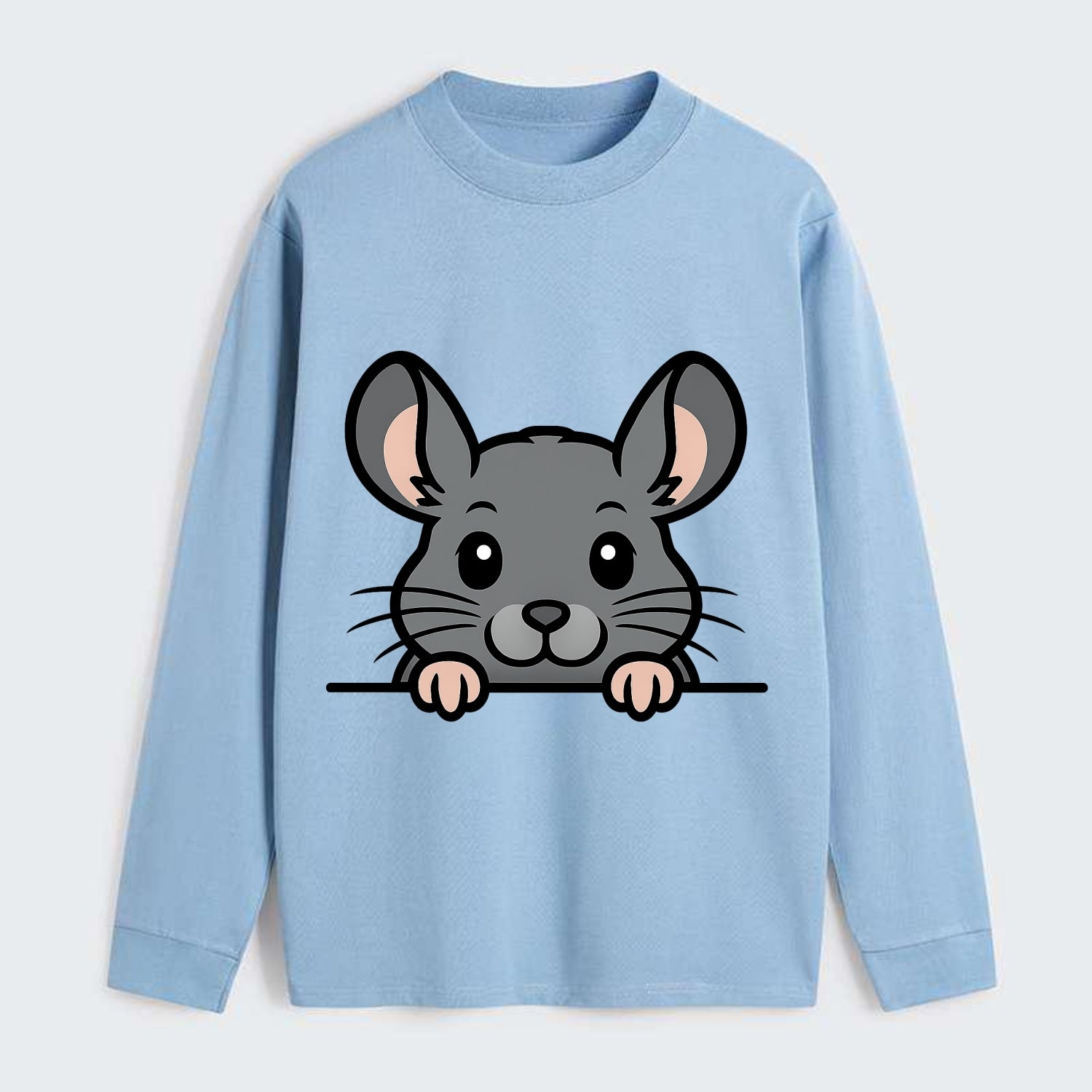 Chinchilla  - Classic Long Sleeve Shirt - Light Blue